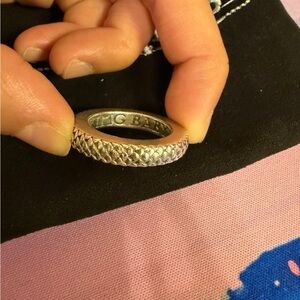 King Baby Studio Silver Textured Ring